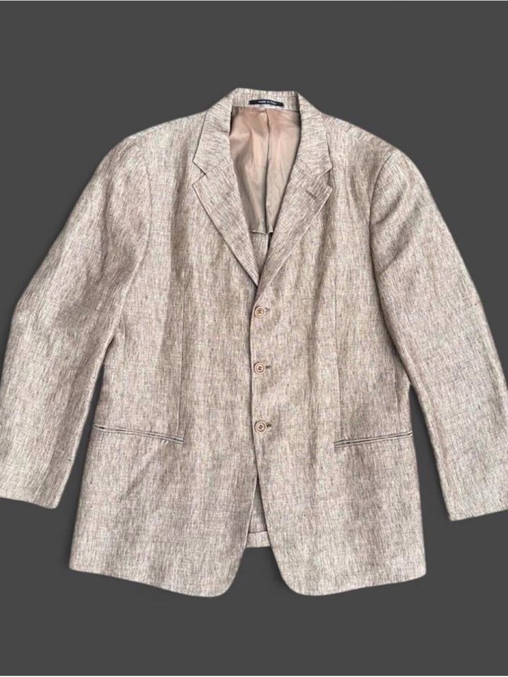 Armani Collezioni Neiman Marcus Italian Linen 3-Button Sport Coat Blazer 44R